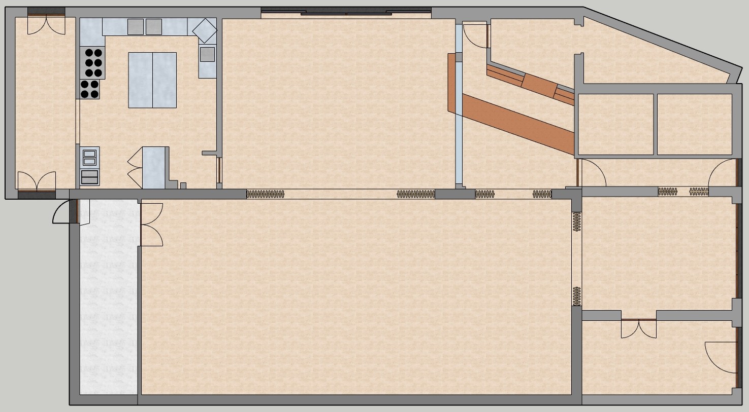 Plattegrond Parochiezaal Moorsel